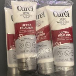 New 4 pack of Curél ultra healing lotion