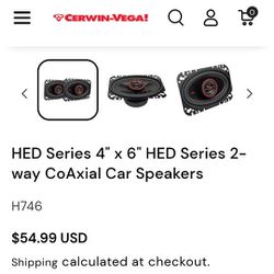  2 Cerwin Vega "Red Series" H746 Speakers