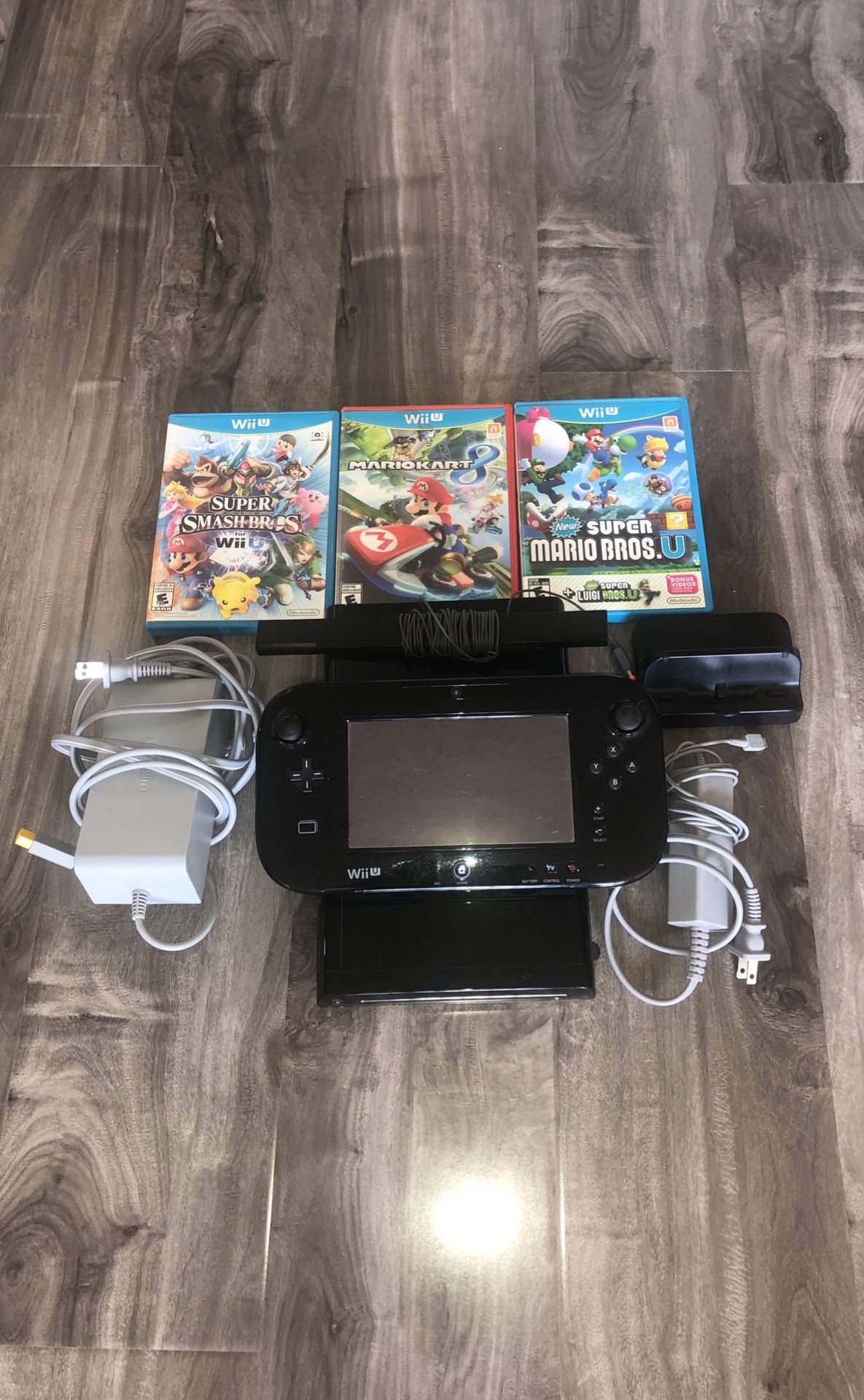 Nintendo Wii U With Three Games
