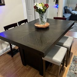 Counter Height Dining Table w/ Stools 
