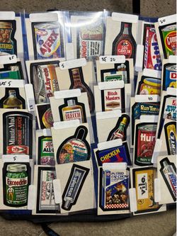 Vintage 1973 Topps Wacky pack Series 2 sticker cards