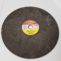 Vintage Brilliant Saftex 14" x 1/8" x 1" Abrasive Cutoff Wheel - 5400 RPM - NOS