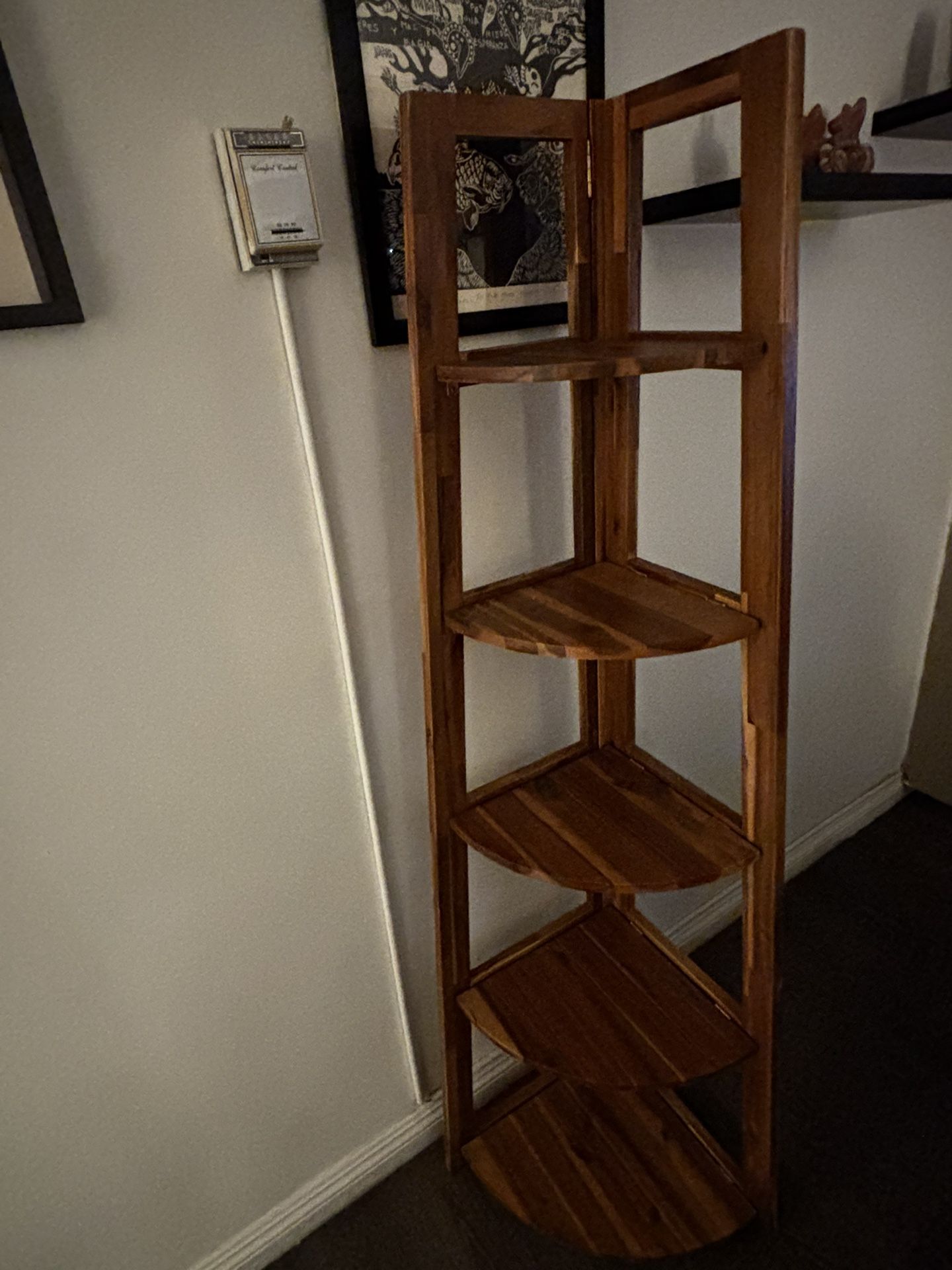 Wooden Corner Shelf