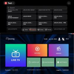 IPTV Live Tv Movies Shows 