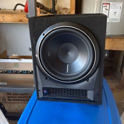 rockford fosgate 12” Subwoofer with Kenwood Amp