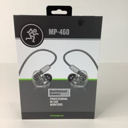 New* Mackie MP-460 Quad Balanced Armature In-Ear Monitors+Hard Case+Recording 