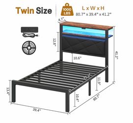 Twin bed frame