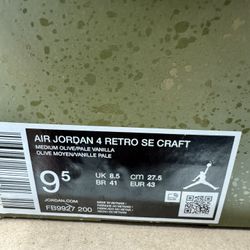 Jordan 4 Retro SE Craft