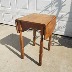 Antique Mid Century Drop Leaf Table 