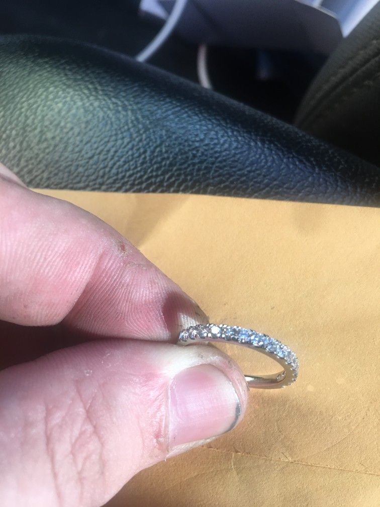 10k White Gold Ring