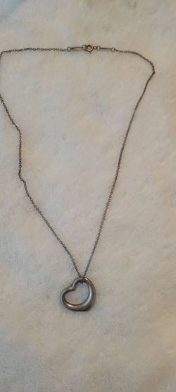 Tiffany Open Heart Pendant Necklace