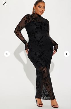 Fashion Nova. In Full Bloom Mesh Maxi Dress