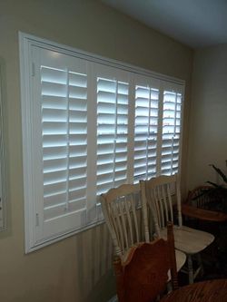shutters 100% wood and vinyl
