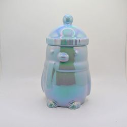 Starbucks Iridescent Blue ceramic 14oz penguin mug 