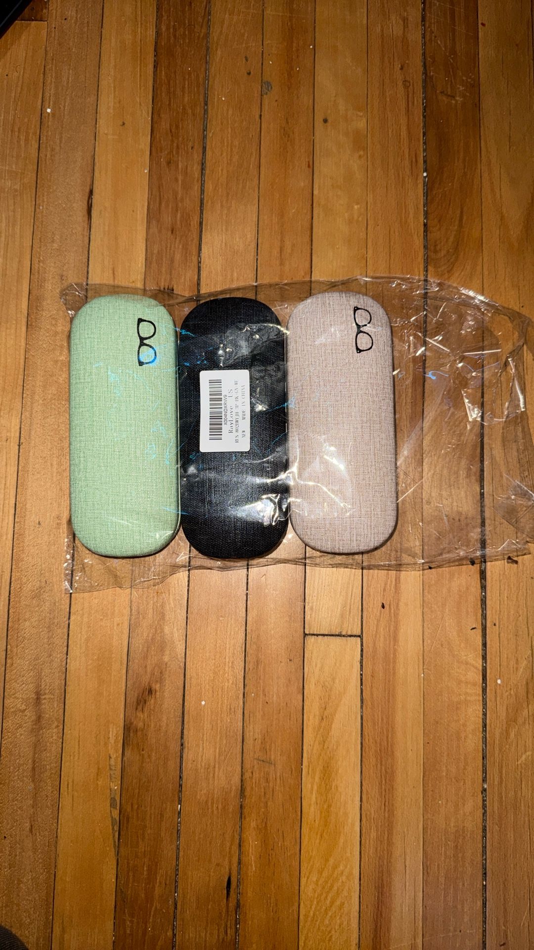 RayLove 3-Pack Hard Shell Eyeglasses Case Large Reading Glasses Hard Case