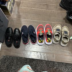 Boys Shoes Lot—barely Worn!  Size 1 And 1.5 —Nautica, Skechers, StrideRite 