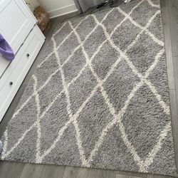 Shag Gray Rug - $15