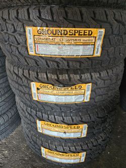 235-75-15 !!! GROUNDSPEED LT A/T !!! $420 LAS 4 LLANTAS MONTADAS Y BALANCEO INCLUIDO 👌