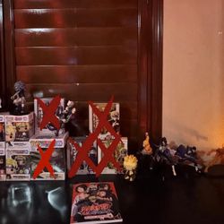 Naruto funkos, figures, and statues 