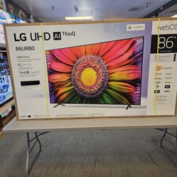 LG 86 INCH UHD 120HZ TV'S IN STOCK 86UR8000 MAGIC REMOTE THINQ AI W/WARRANTY - PAYMENT PLANS
