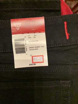 BRAND NEW BLACK SKINNY GUESS JEANS - Sz 27