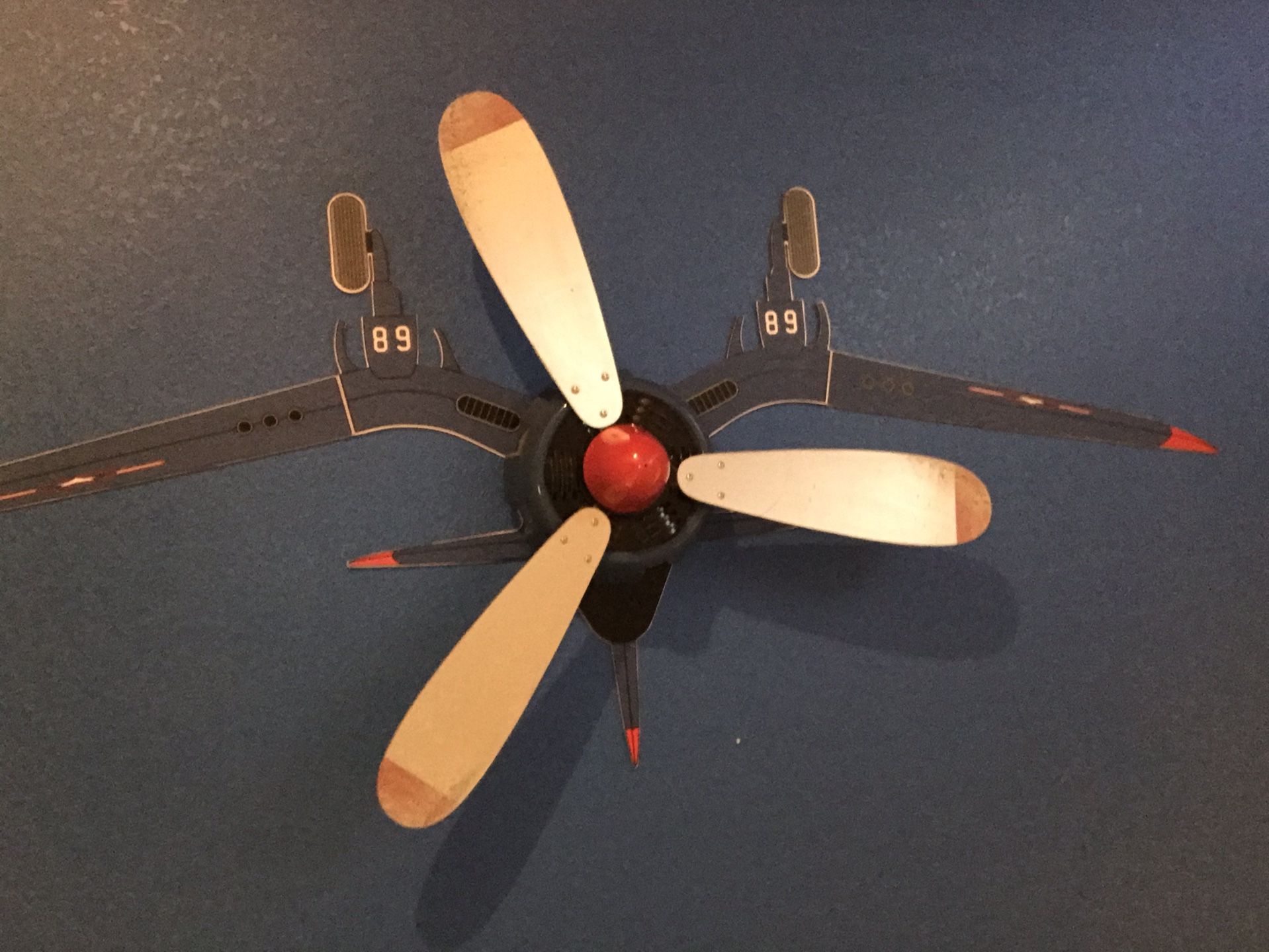 Ceiling fan for boy’s room ( Airplane Style )