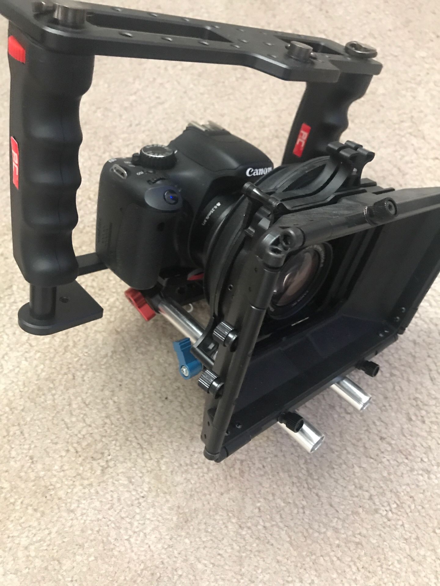 Canon t2i with Video rig (great for pictures or videos
