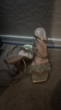 butterfly gold heels