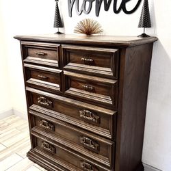 Vintage Tall Boy Dresser
