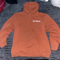 Orange graphic hoodie