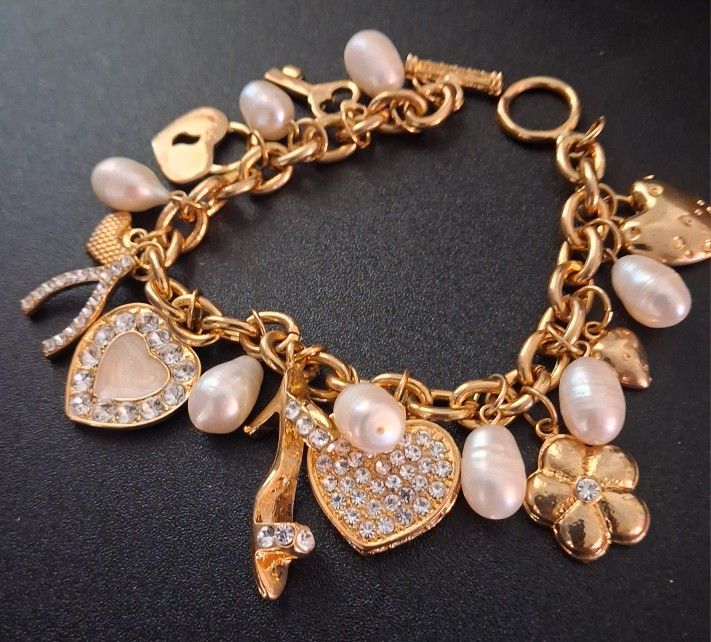 8" Palm Beach Bracelet Gold Tone