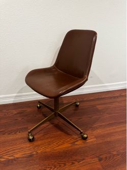 Faux leather desk chair
