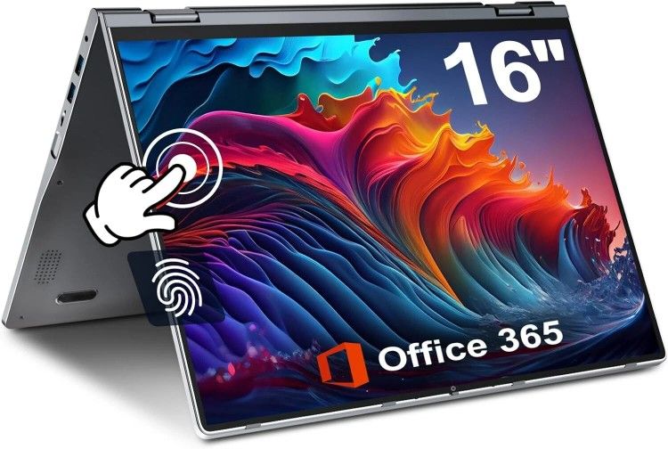 15.6 inch Laptop 12GB RAM 512GB SSD 128GB eMMC, 180 Flat Hinge, Notebook Intel 10th Gen 5305U