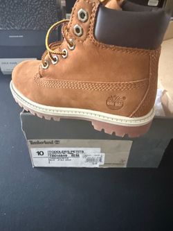 Timberland size 10 Kids brown boots $60