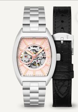 BRAND NEW  EARNSHAW  BEAUCHAMP SKELETON AUTOMATIC SALMON DUST