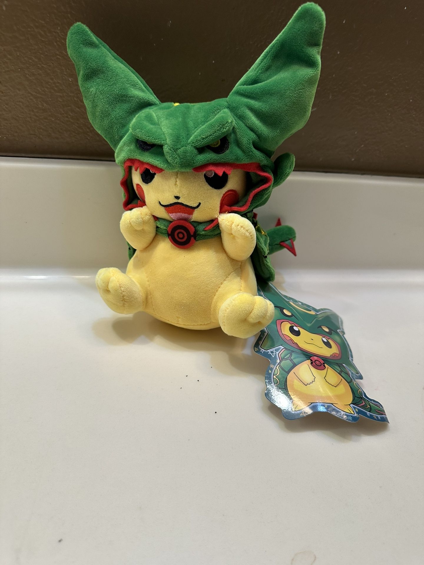 New Pikachu In A Rayquaza Pancho Pokemon Plush