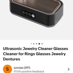 Ultrasonic Jewelry Cleaner Glasses Cleaner for Rings Glasses Jewelry Dentures