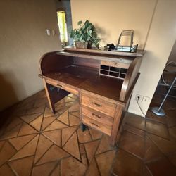 Antique Roll Top Desk