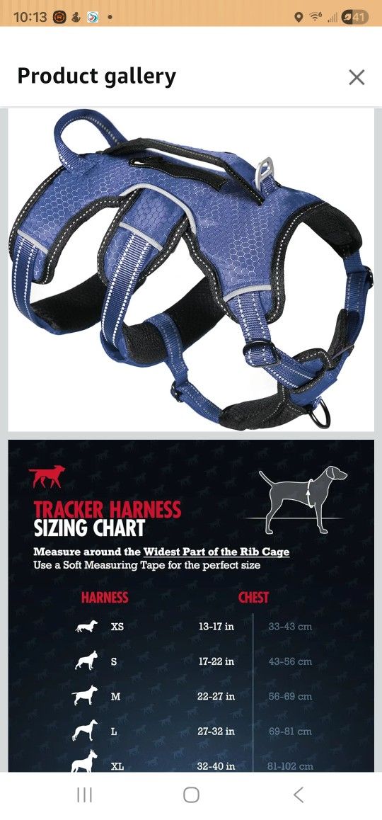 Tuff Pupper Escape Proof No Escape Dog Harness | 5 Point Adjustable Fit Harness for Dogs | Padded Dog Harnesses | Handle Dog Lift Harnesses
