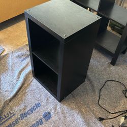 2 Cubby End table Cabinet