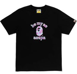 BAPE × AESPA COLLEGE TEE LADIES  - Black / S (NEW  )