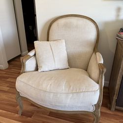 Matching cream antique style chairs