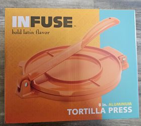 INFUSE 8 inch Aluminum Tortilla Press