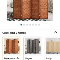 Corelax Divisor de habitación con bambú natural, 4 pantallas de privacidad plegables, divisor de habitación independiente