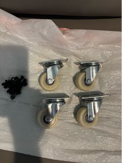 Brand new 4 pcs 2 inch swivel caster wheels set. Hardworks