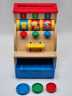 Melissa & Doug Spin and Swipe Wooden Cash Register