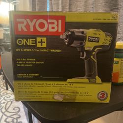 Ryobi One+ 18v 1/2” Impact Wrench