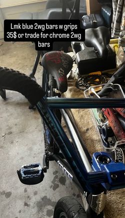 Lmk if you wanna buy the blue bars or trade. (Looking for chrome 2wg)