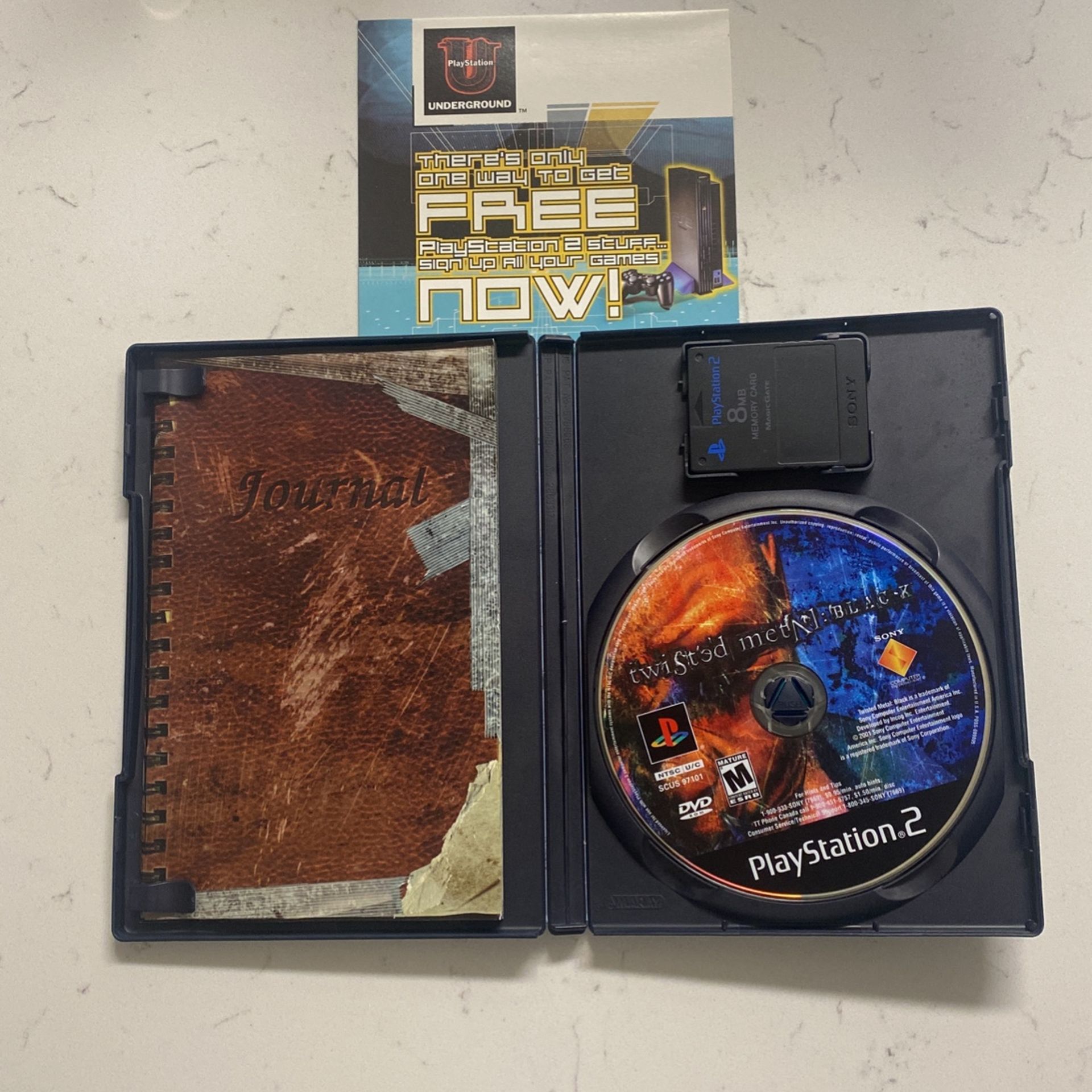 Twisted Metal Black Complete for PlayStation 2 With Memory Card