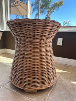 Natural Rattan Table 20x20x23